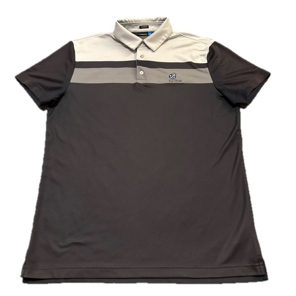 J.Lindeberg Other - J.Lindeberg Kade Golf Polo Shirt Mens Large Gray Black Ko Olina Regular Fit